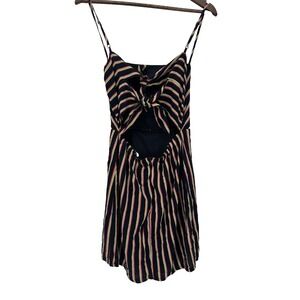 Favlux Double Tie Back Bows Spaghetti Strap Festival stripes mini nautical M